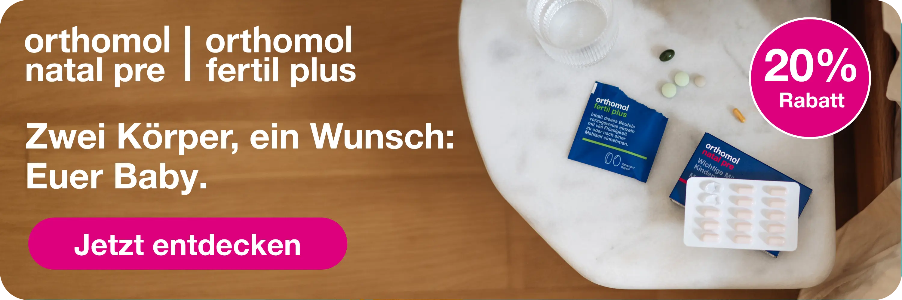 Jetzt das Orthomol Kinderwunsch Bundle entdecken