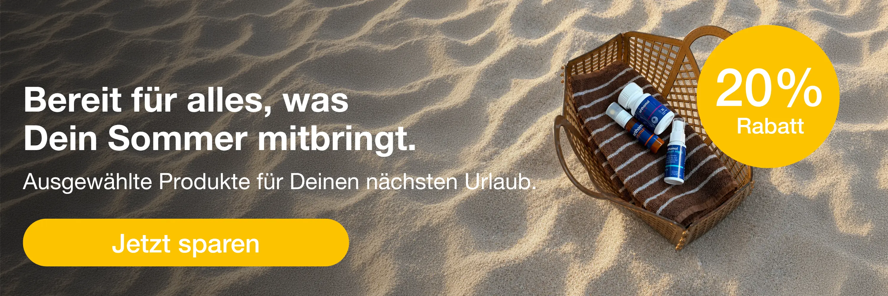 Jetzt 20% auf alle Produkte der Reiseapotheke sichern
