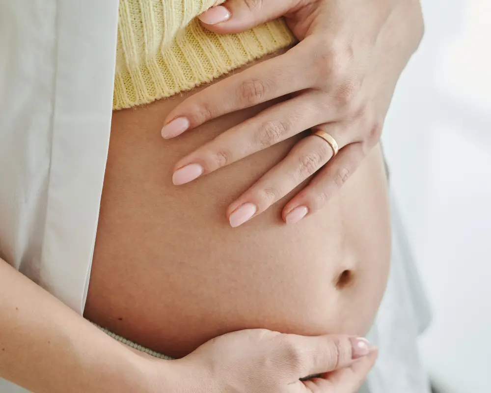 Frau mit Babybauch